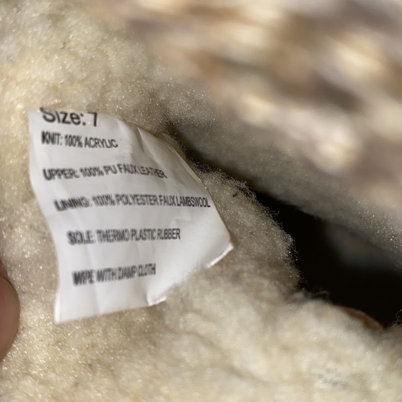 Mukluks Women's Sky Boot with Marl Sweater Knit Cuff Mid Taupe/Brown Size 7 - Picture 6 of 7